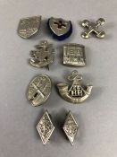 Collection of nine vintage Boys Brigade badges
