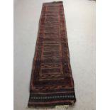 Vintage wool runner, approx 287cm x 59cm