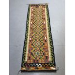 Chobi Kilim runner, approx 204cm x 65cm