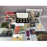 Collection of Royal Mint, Jubilee Mint coins medals and stamps some in original unopened packaging