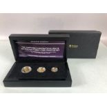 Sovereign Set: THE SAPPHIRE CORONATION JUBILEE SOVEREIGN THREE COIN PRESTIGE SET by HATTONS of