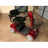 CALYPSO Booster mobility scooter, in red, with batteries