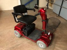 CALYPSO Booster mobility scooter, in red, with batteries