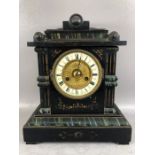 German HAC of Wurttemberg 14 day striking clock, NO. 1017, Back forest casing, with brass pendulum