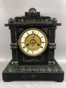 German HAC of Wurttemberg 14 day striking clock, NO. 1017, Back forest casing, with brass pendulum