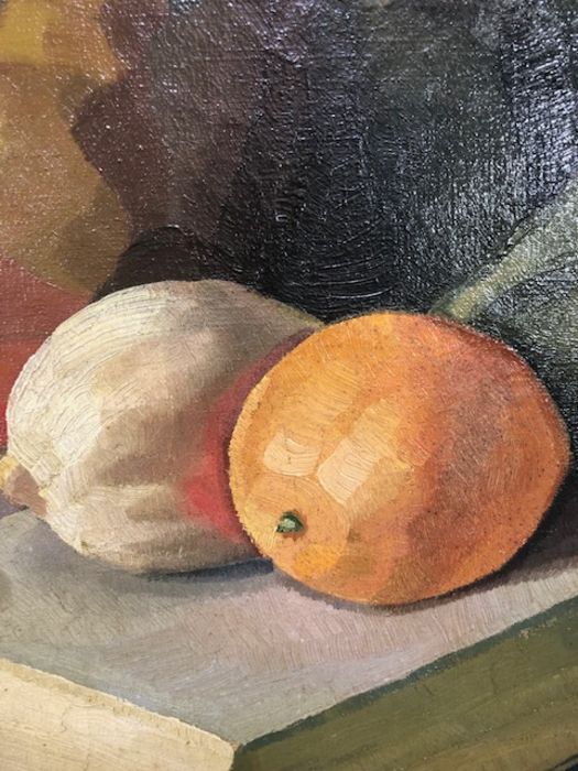 KATHLEEN M LLOYD, Oil on canvas of a still life, signed lower right, exhibition labels verso to - Image 7 of 16