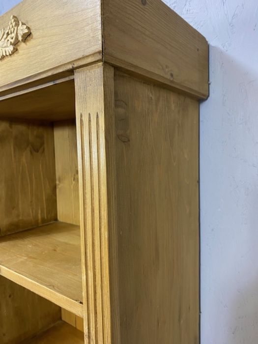 Pine book case with four shelves approx 50cm x 29cm x 182cm - Image 7 of 7