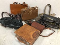 Collection of ladies handbags