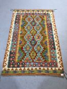 Chobi Kilim rug, approx 155cm x 98cm