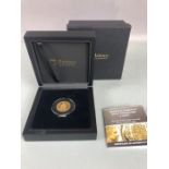 Gold Sovereign: Queen Elizabeth II Gold Sovereign dated 2002 boxed with paperwork