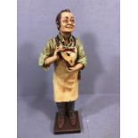 Shop advertising figure of a cobbler, for 'Pikolinos shoes', approx 73cm in height