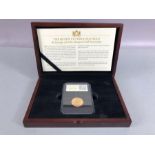 Gold Sovereign dated 1900 Queen Victoria Old Head boxed with paperwork