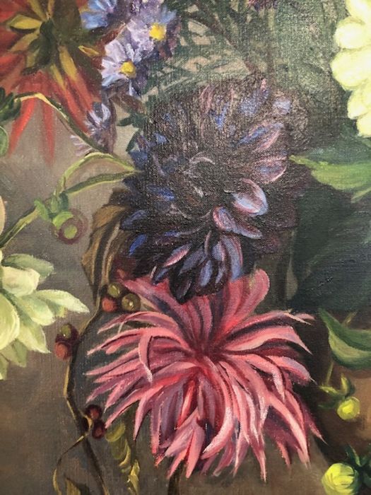 LING, 'Autumn Purple', oil on canvas, Royal Academy exhibition entry 1961, signed lower right, - Image 4 of 18