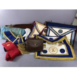 Two Leather cases of masonic regalia