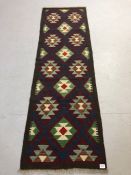 Maimana Kilim runner, approx 200cm x 63cm