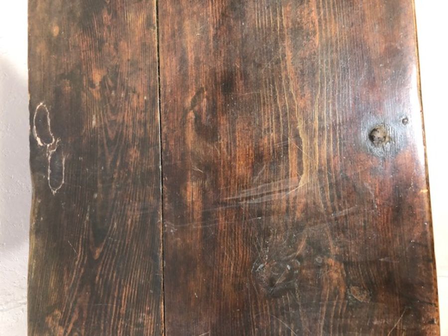 Circa 1900, Korean rice chest, in elm and pine, approx 90cm x 61cm x 85cm tall - Image 4 of 14