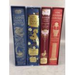 The Blue fairy book, Andrew Lang, Grimms Fairy tales, Perraults fairy tales, and Hans Andersen's