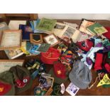 Boy Scout memorabilia, a good collection of vintage scouting items, British and Boy Scouts of