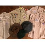 Scouting interest, three vintage British Scout leader shirts (Bristol), a Boy Scout of America