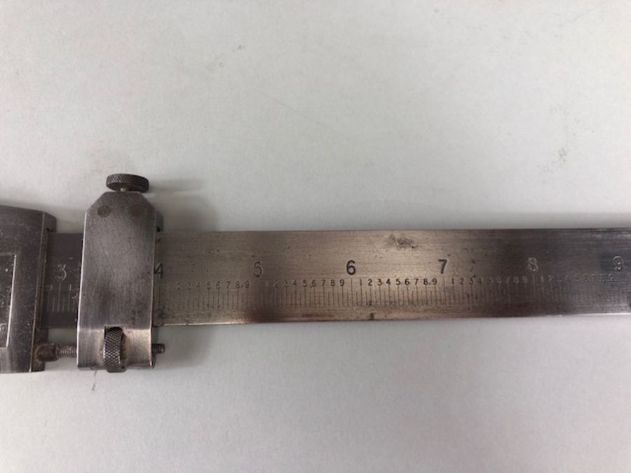 Precision measuring tools: Boxed 27'' vernier caliper marked 'Instruments (Huddersfield) Ltd - Image 3 of 16