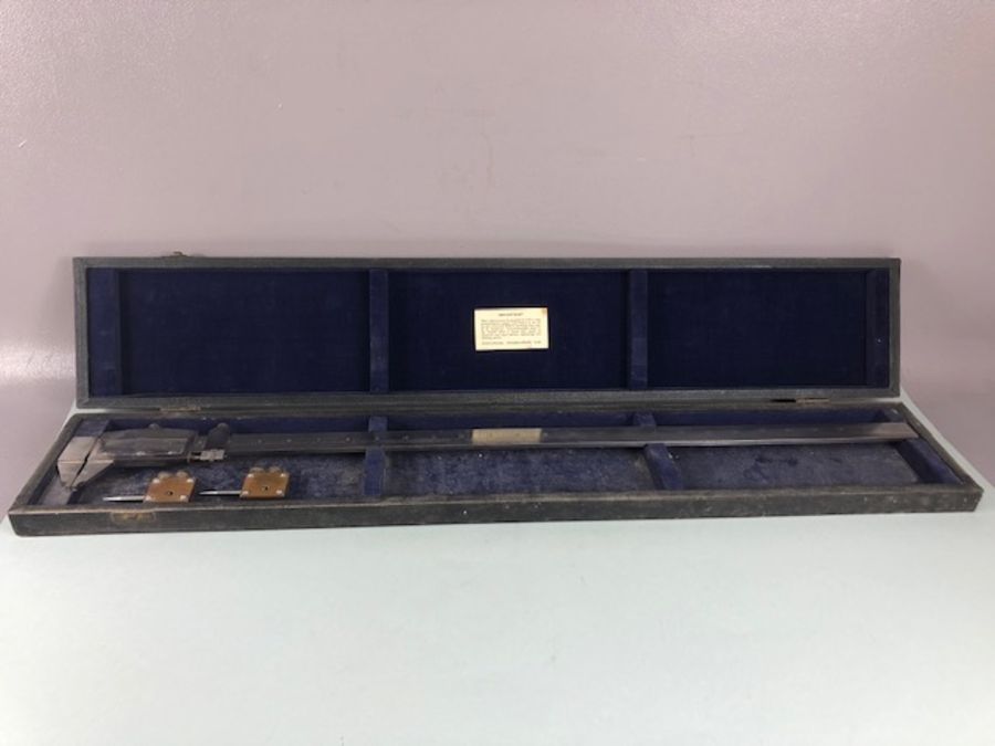 Precision measuring tools: Boxed 27'' vernier caliper marked 'Instruments (Huddersfield) Ltd - Image 16 of 16