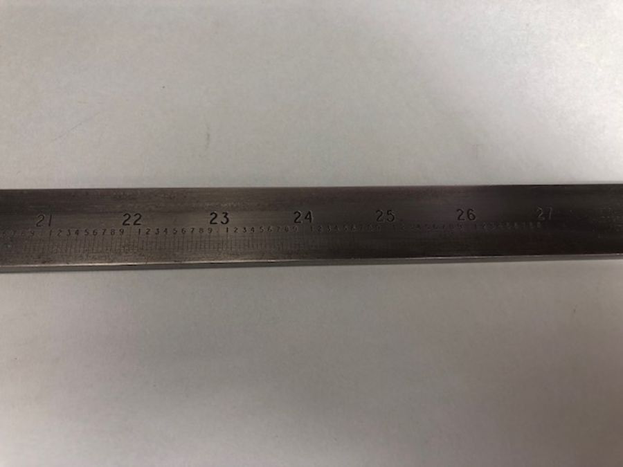 Precision measuring tools: Boxed 27'' vernier caliper marked 'Instruments (Huddersfield) Ltd - Image 7 of 16