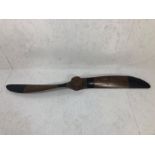 Vintage wooden plane propellor, approx 143cm in length