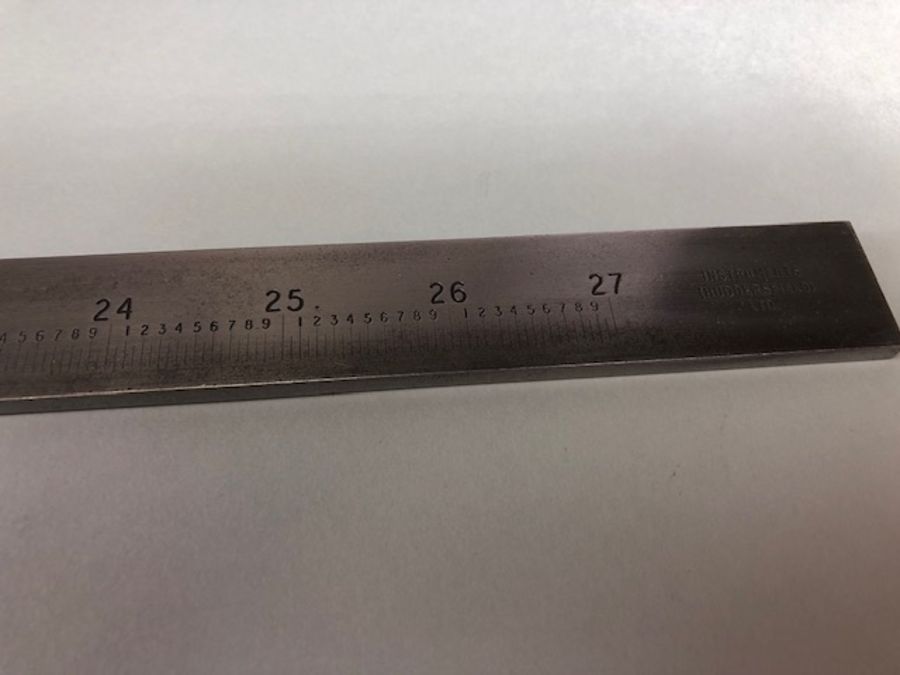 Precision measuring tools: Boxed 27'' vernier caliper marked 'Instruments (Huddersfield) Ltd - Image 8 of 16