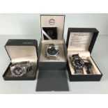 Three fashion watches to include Enzo Giomani, Seiko & infantry all boxed