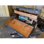 Vintage tools: Carpenters chest with good selection of vintage woodworking tools, to include