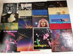 APPROX 60 MOSTLY SEVENTIES ROCK & POP LPs including: Bruce Springsteen, Santana, Elton John, Jimi