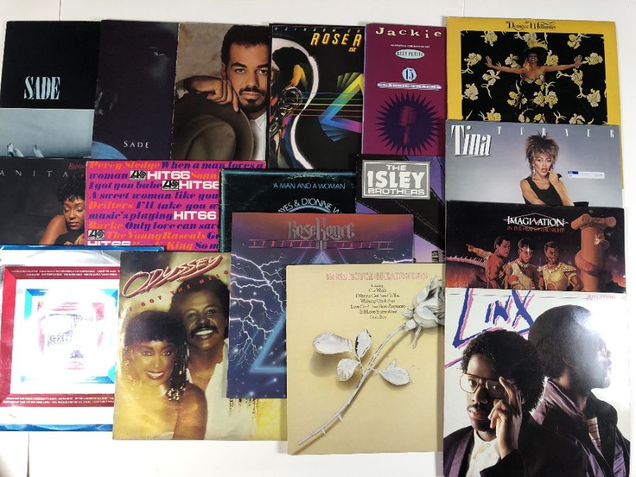 17 SOUL/FUNK LPs including: Isaac Hayes, Rose Royce, Sade, Jackie Wilson, Isley Bros, etc.