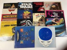 15 SOUNDTRACK LPs/12" including: Perfomance, Clockwork Orange, Easy Rider, Star Wars, Rocky Horror