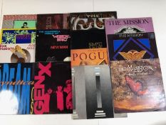 15 PUNK/NEW WAVE LPs/12" including: Elvis Costello, Comsat Angels, Sex Pistols, Dream Syndicate,