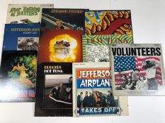 10 JEFFERSON AIRPLANE/HOT TUNA LPs including: After Bathing At Baxter's, Takes Off, Volunteers,