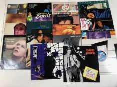 20 DAVID BOWIE LPs/12" including: Ziggy Stardust, Space Oddity, Aladdin Sane, Hunky Dory, David