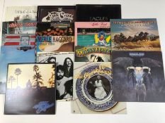 15 COUNTRY ROCK LPs including: Nitty Gritty Dirt Band, Lynyrd Skynyrd, The Eagles, Gene Parsons,