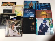 12 ELTON JOHN LPs including: Captain Fantastic, Goodbye Yellow Brick Road, Tumbleweed Connection,