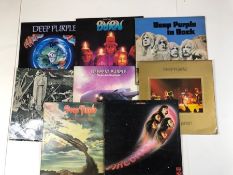 9 DEEP PURPLE LPs including: Slaves & Masters, Fireball, Stormbringer, S/T, Burn, In Rock, Made In