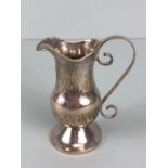 Silver cream Jug, Planished silver cream jug Charles Gibson London 1931 approximately 123.43g