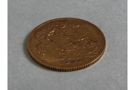 Gold Half Sovereign dated 1907 - Image 3 of 3