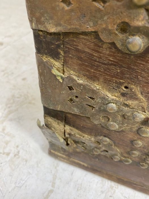 Zanzibar Chest with studded brass detailing, rising lid, handles to each end and internal - Image 12 of 21