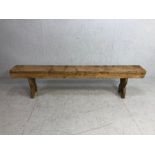 Modern oak bench, approx 182cm in length
