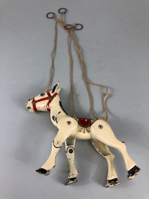 Mid 20th Century Moko Lesney 'Muffin The Mule' jointed metal puppet - Image 3 of 6