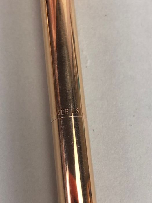Three Gold filled pencils to include Parker 61-65 pencil, 14k gold filled Hallmark pencil, - Image 15 of 17
