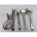 Collection of hallmarked silver items flatware to include Silver spoons and forks total weight