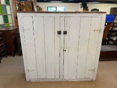 Antique utility cupboard, Soft wood utility room cupboard with 2 full size opening doors, and 4