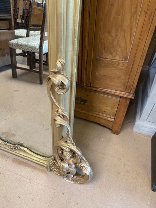 Very large Antique gilt framed, highly ornate mirror, with foliate decoration, approx 250cm x - Image 10 of 13