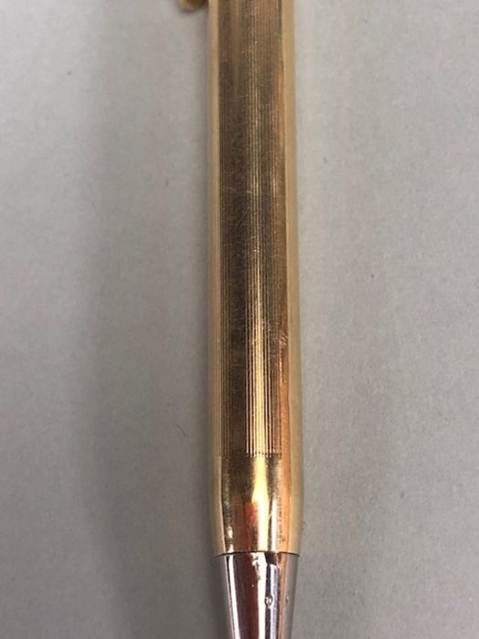Three Gold filled pencils to include Parker 61-65 pencil, 14k gold filled Hallmark pencil, - Image 5 of 17