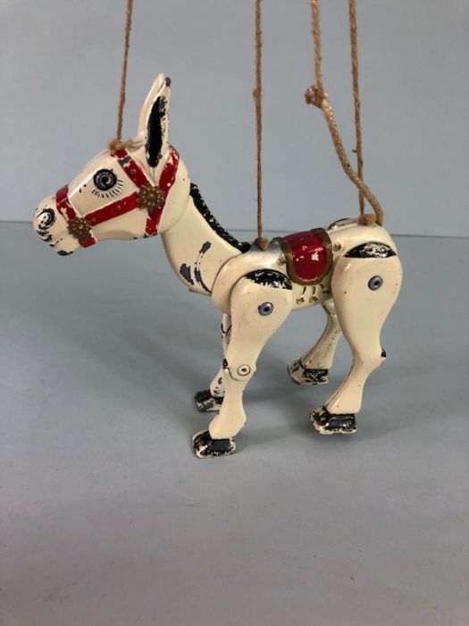 Mid 20th Century Moko Lesney 'Muffin The Mule' jointed metal puppet